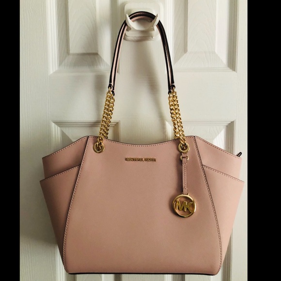 Michael Kors Handbags - Michael Kors Chain Shoulder Tote Bag Leather Purse